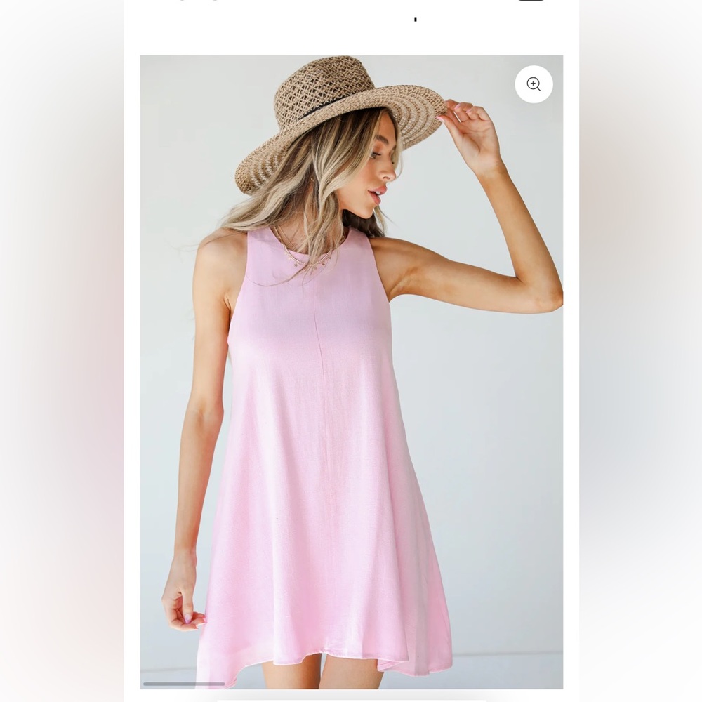 Dress Up Linen Shift Dress Size Small